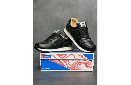 New Balance 574 Triple Black Кожаные