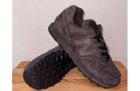 New Balance x Stone Island 574 Legacy Ghost Dark Brown 