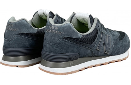 New Balance 574 Retro Metallic Patch Blue