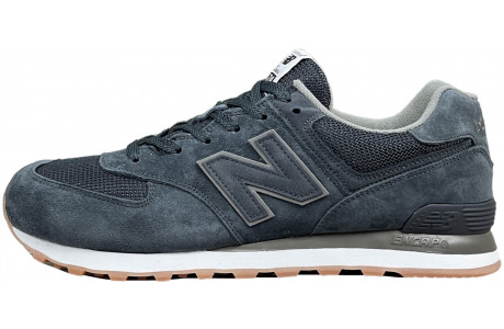 New Balance 574 Retro Metallic Patch Blue