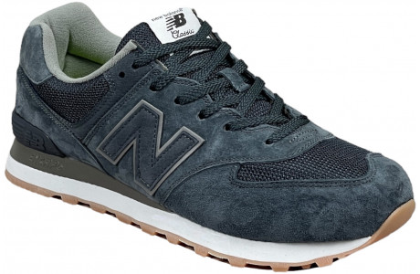 New Balance 574 Retro Metallic Patch Blue