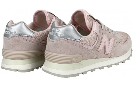 New Balance 574 розовые с серым