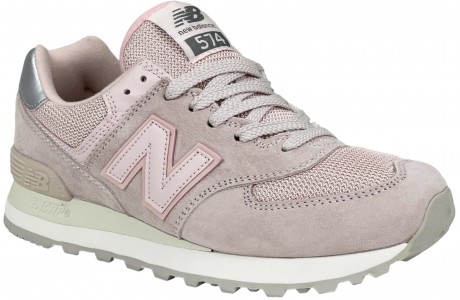 New Balance 574 розовые с серым