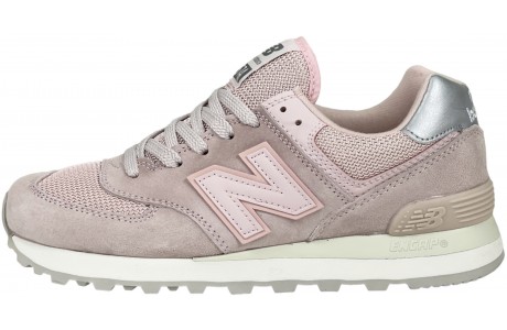 New Balance 574 розовые с серым