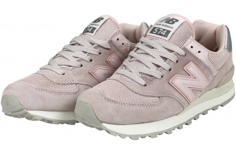 New Balance 574 розовые с серым