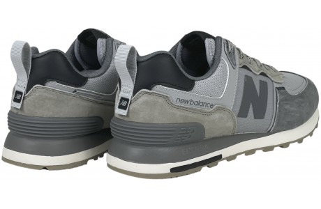 New Balance 574 Suede Gray and Silver 