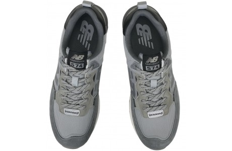 New Balance 574 Suede Gray and Silver 