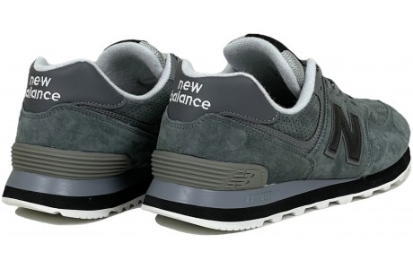 New Balance 574 Темно-серые с черным