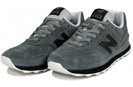 New Balance 574 Темно-серые с черным