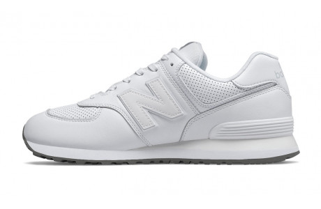 New Balance 574 White Leather