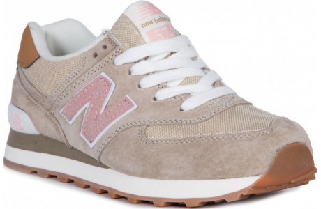 New Balance 574 Пудровые замшевые