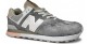 New Balance 574 Серые с розовым
