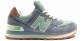 New Balance 574 Серые с светло-зеленым