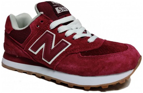 New Balance 574 Темно-красные