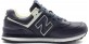 New Balance 574 Темно-синие кожаные