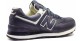 New Balance 574 Темно-синие кожаные