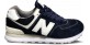 New Balance 574 Темно-синие с белым