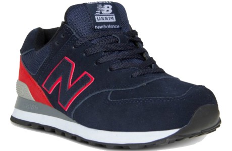 New Balance 574 Синие с красным