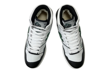 New Balance 650 Black Green с мехом
