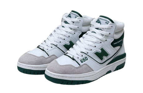 New Balance 650 White Green с мехом