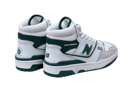 New Balance 650 White Green с мехом