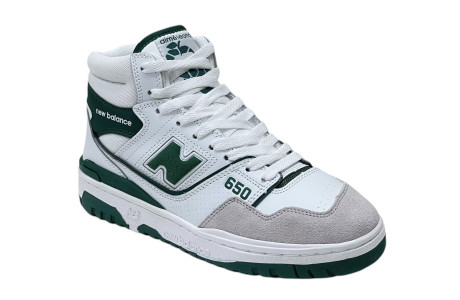 New Balance 650 White Green с мехом