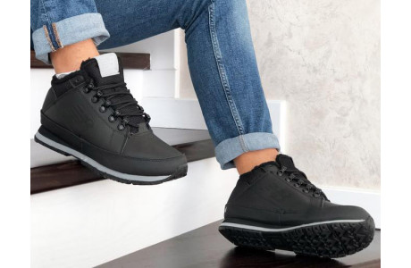 New Balance 754 Кожаные черные с мехом