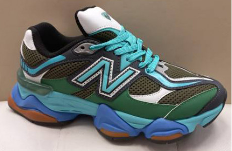 New Balance 9060 Green Blue зеленые