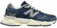 New Balance 9060 Light Navy White с мехом