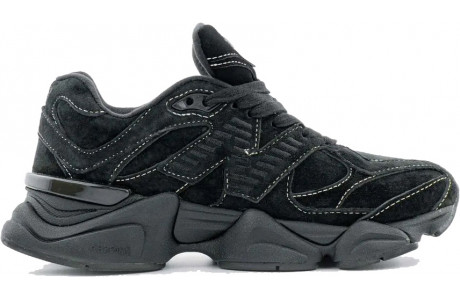 New Balance 9060  White Stitching Triple Black