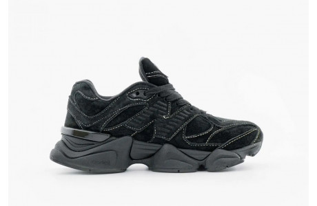 New Balance 9060  White Stitching Triple Black