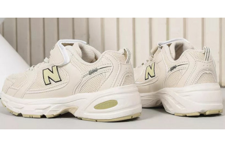 New Balance 530 Running White Beige детские