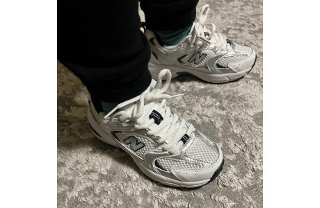 New Balance 530 White Black детские