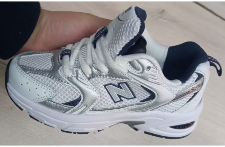 New Balance 530 White Silver Blue детские
