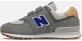 New Balance 574 Hook and Loop серые детские