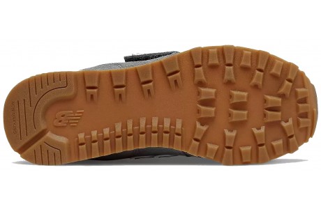 New Balance 574 Hook and Loop серые детские