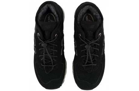 New Balance 574 Mid черные детские с мехом