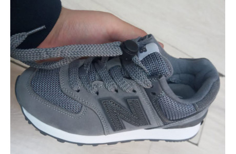 New Balance 574 Deep Grey White детские