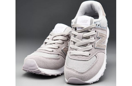 New Balance 574 Grey Beige White детские
