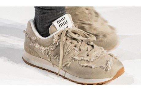 New Balance 574 x Miu Miu Beige