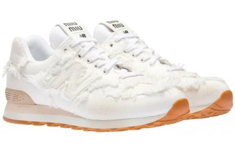 New Balance 574 x Miu Miu White