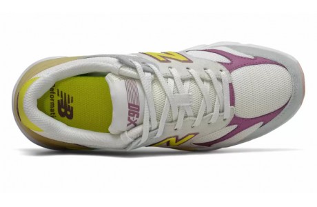 New Balance Х-90 серые с желтым