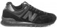 New Balance 574 classic полностью черные с мехом