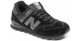 New Balance 574 classic полностью черные с мехом
