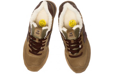 New Balance 574 light brown с мехом