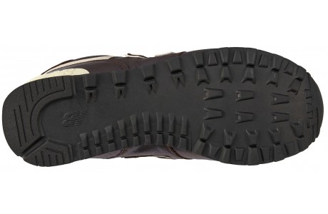 New Balance 574 мужские кожаные коричневые с мехом