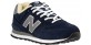 New Balance 574 мужские замшевые темно-синие с мехом