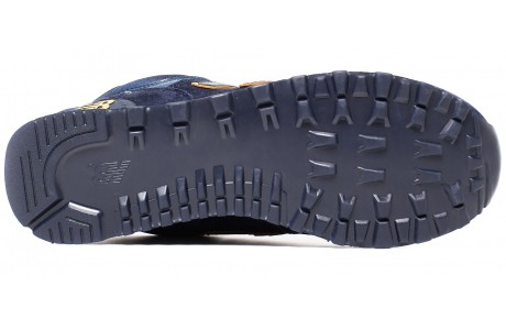 New Balance 574 Синие с желтым с мехом