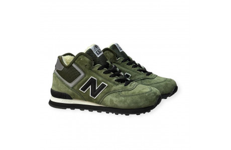 New Balance 574 classic green С Мехом