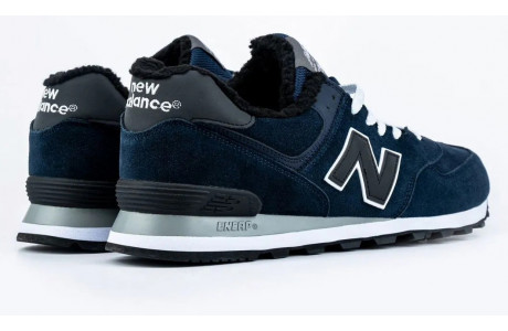 New Balance 574 Dark Blue Big Size С Мехом